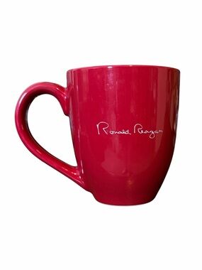Official Ronald Reagan Library Signature Red Bistro Mug - Library Exclusive